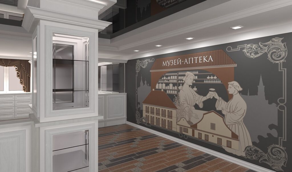 Дизайн-проект интерьера аптеки в Поставах