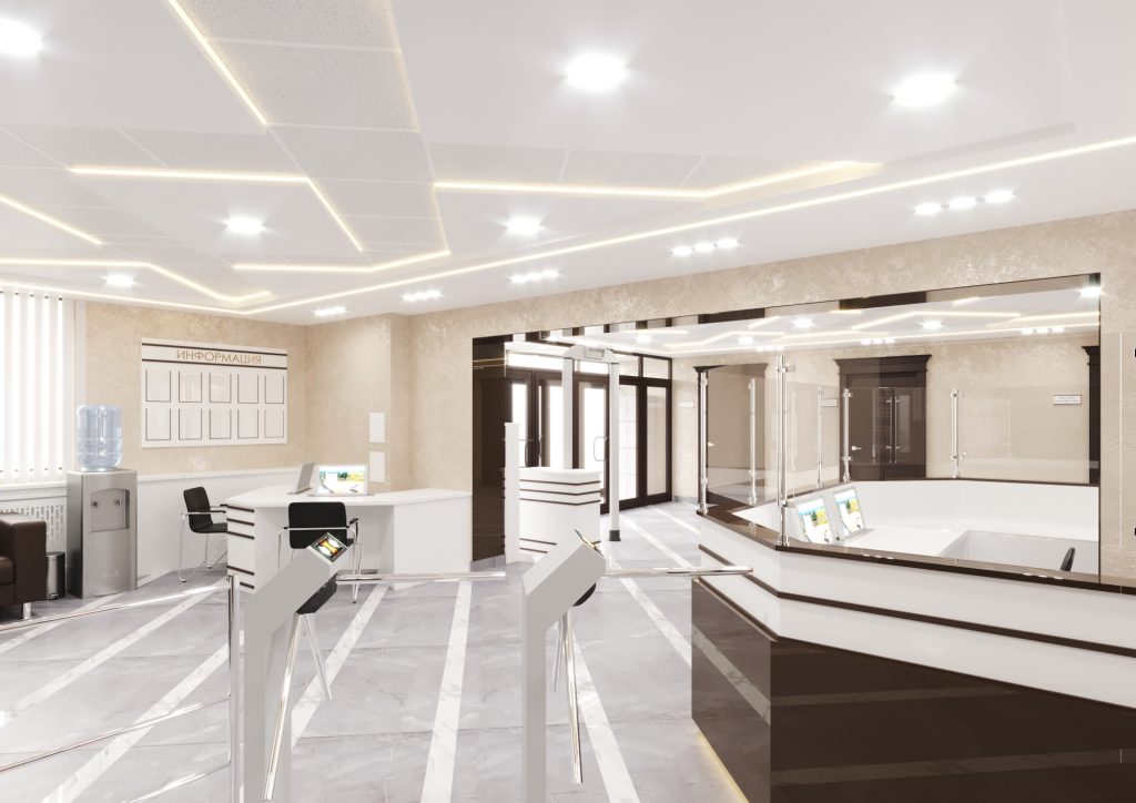 Дизайн-проекты вестибюлей, холлов, фойе и проходных