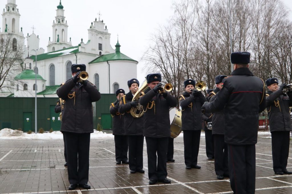 Полоцком кадетском училище состоялось открытие демонстрационного зала местного отдела милиции.